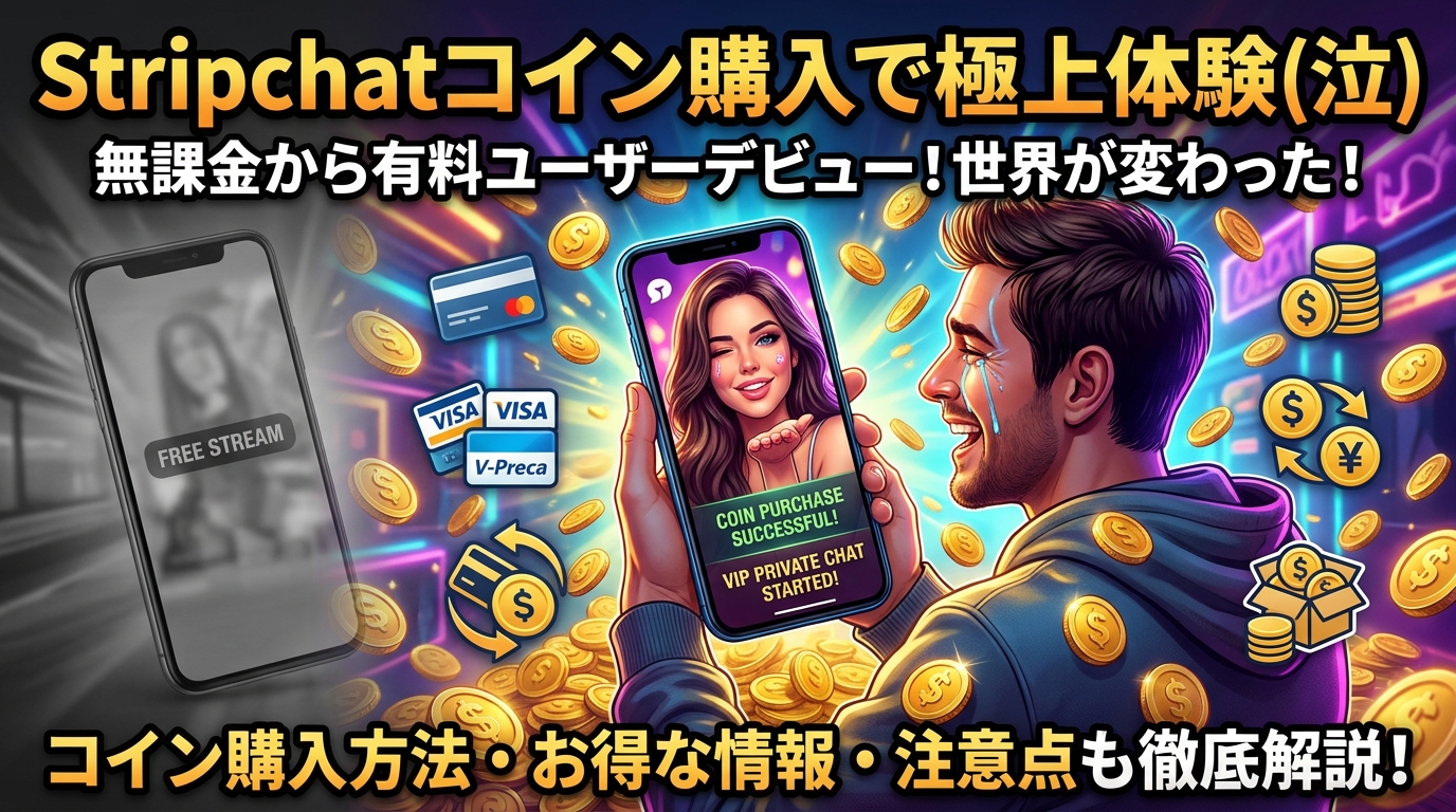 【2026年8月最新】Stripchatでコインを購入したら極上体験待ってましたよ(泣)